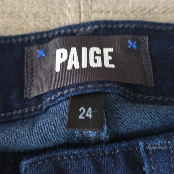 Paige Hourglass Jeans Long Sz 24x33 - Picture 3 of 5